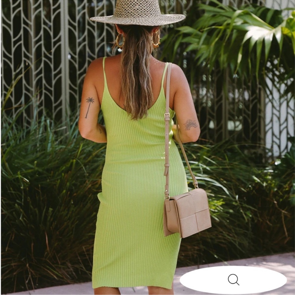 VICI x Summer of Diane Brickell Nights Ribbed Dress NWOT - Picture 2 of 6